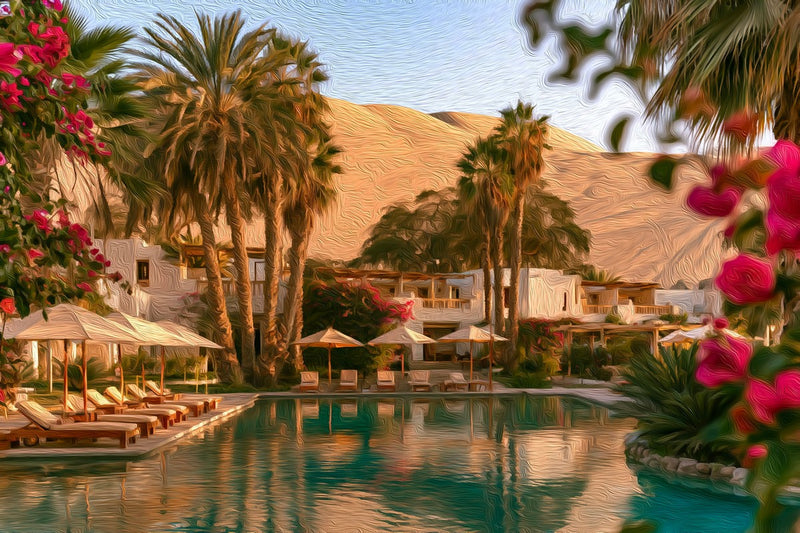 Huacachina Oasis Resort Pool, Huacachina canvas
