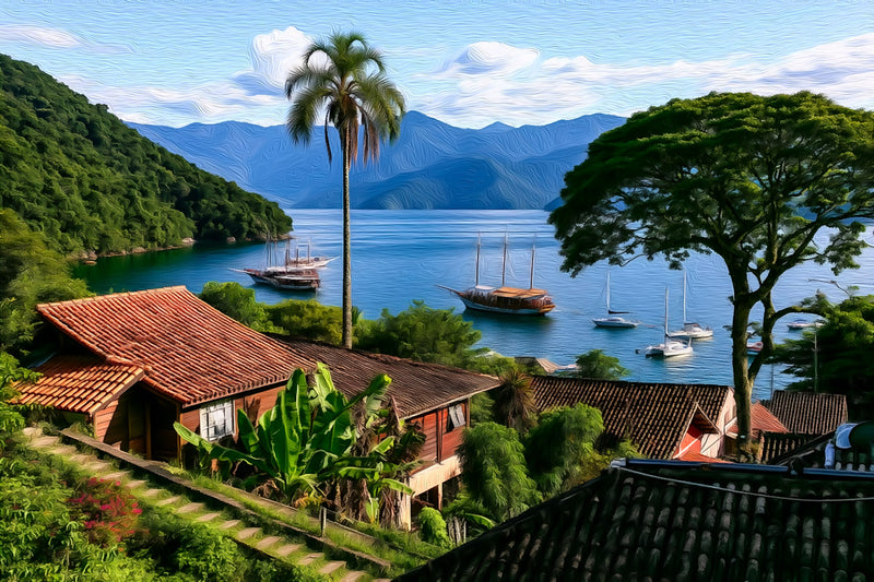 Ilha Grande Bay Harbor, Ilha Grande canvas