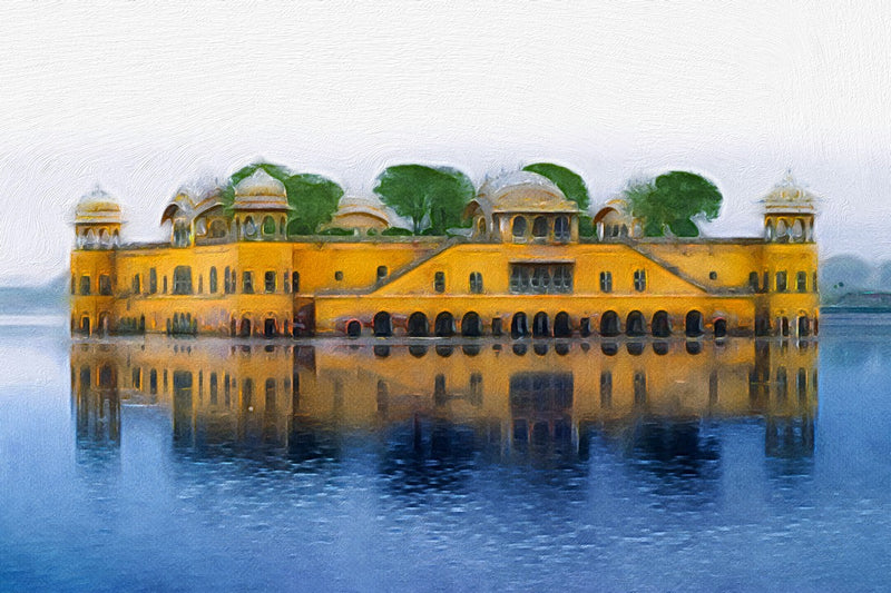 Jal Mahal Water Palace, Jaipur canvas
