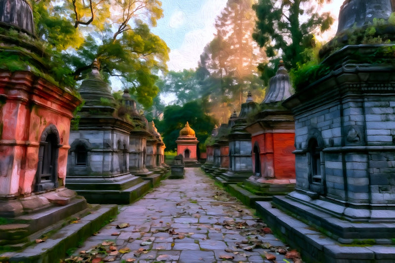 Pashupatinath Temple Shrines, Kathmandu canvas