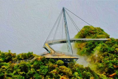 Langkawi watercolor canvas
