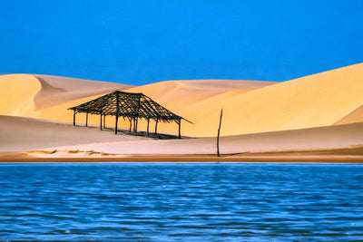 Lençóis Maranhenses watercolor canvas
