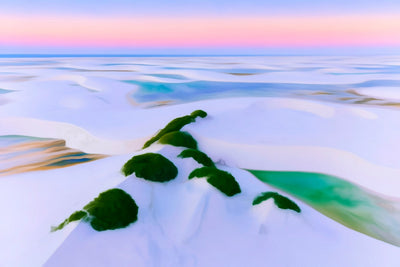 Lençóis Maranhenses watercolor canvas