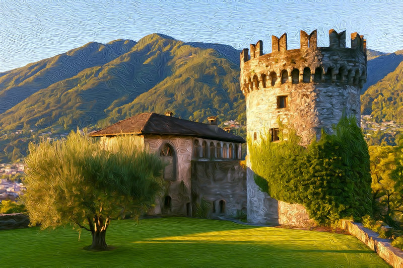 Castello di Locarno Tower, Locarno canvas