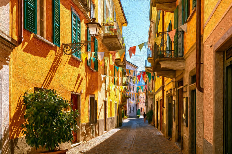 Locarno Old Town Alley, Locarno canvas