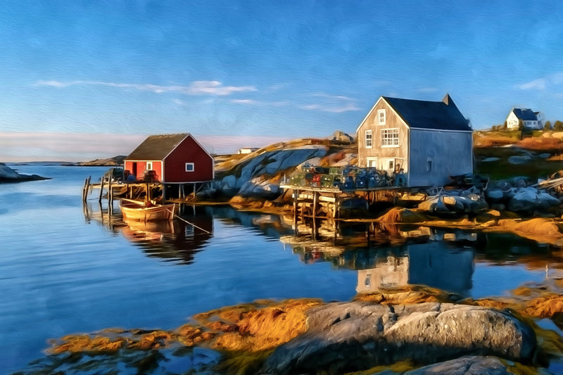 Peggy's Cove Fishing Village, Lunenburg canvas