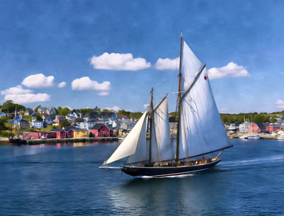 Lunenburg watercolor canvas