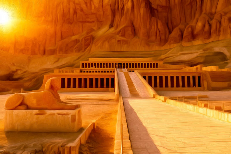 Temple of Hatshepsut Deir el-Bahari, Luxor canvas