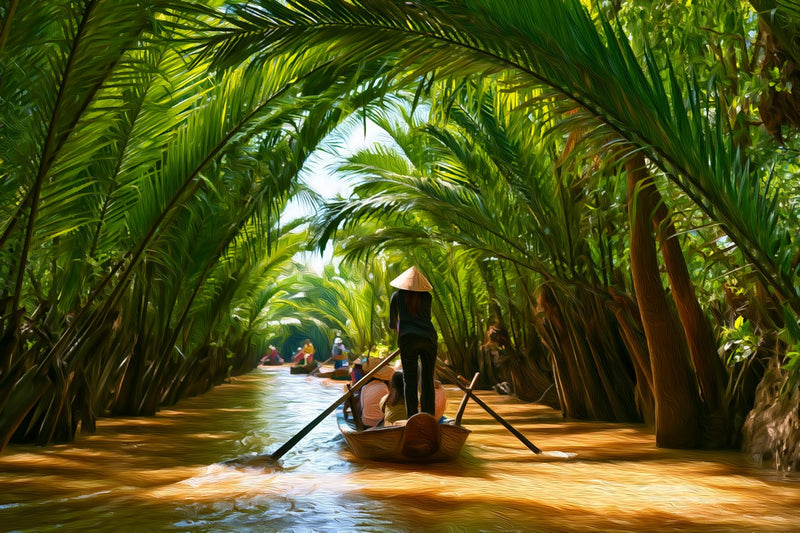 Mekong Delta Coconut Canal, Mekong Delta canvas