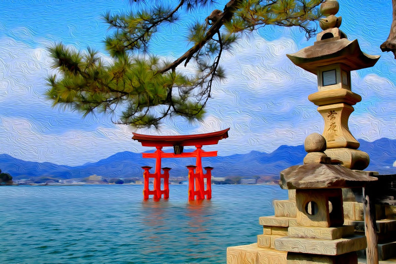 Floating Torii Gate, Miyajima Island canvas