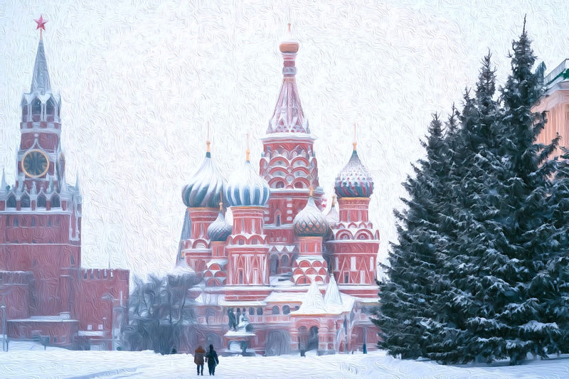 Saint Basils Cathedral Red Square, Moscow canvas