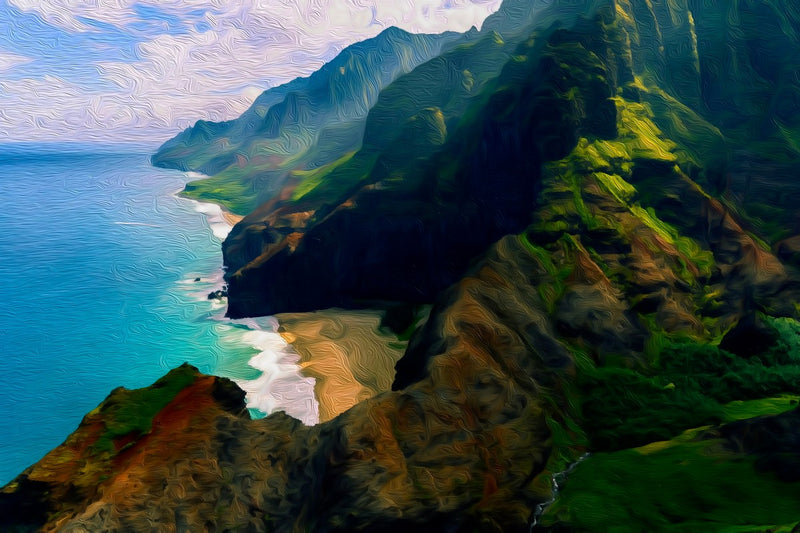 Na Pali Coastal Cliffs, Na Pali Coast canvas