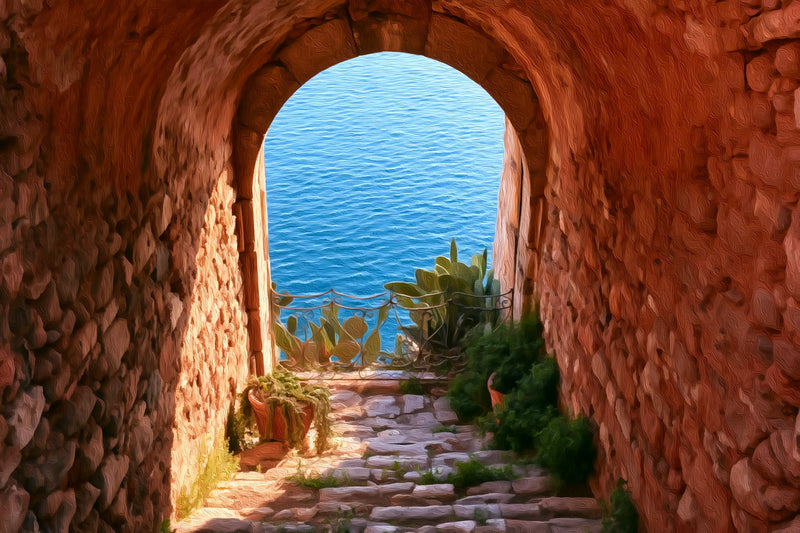 Nafplio Stone Arch Passage, Nafplio canvas