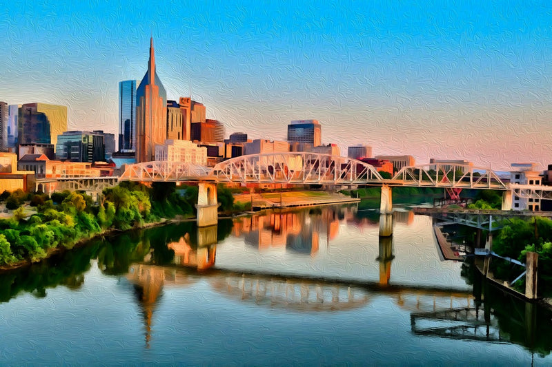John Seigenthaler Pedestrian Bridge, Nashville canvas