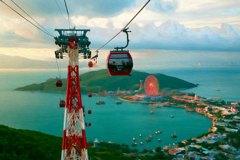 Hon Tre Island Cable Car, Nha Trang canvas