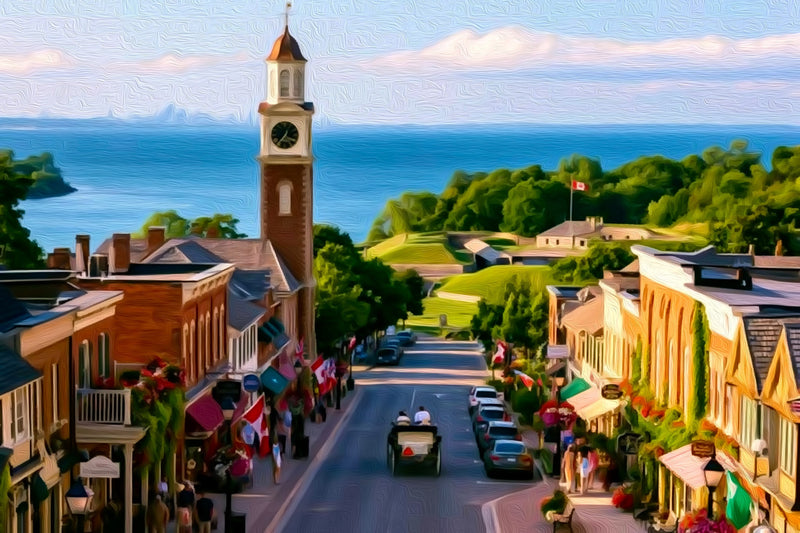 Queen Street Clock Tower, Niagara-on-the-Lake canvas