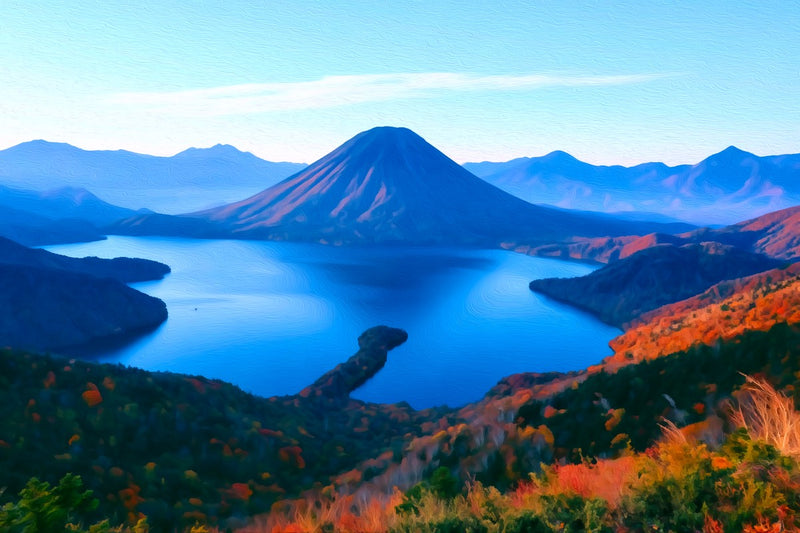 Lake Toya Mount Yotei, Nikko canvas