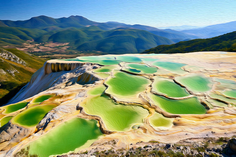 Hierve el Agua Terraces, Oaxaca canvas