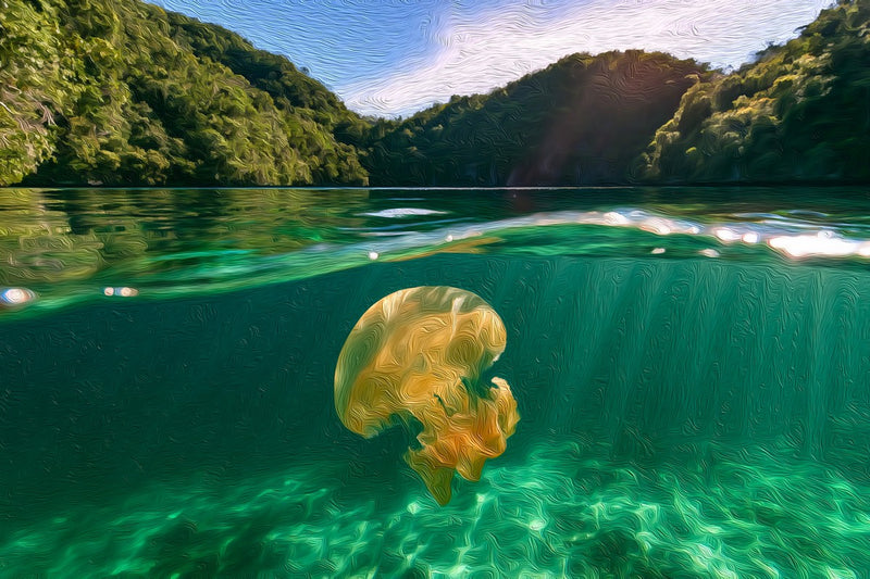 Jellyfish Lake Palau, Palau canvas