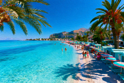 Palermo watercolor canvas