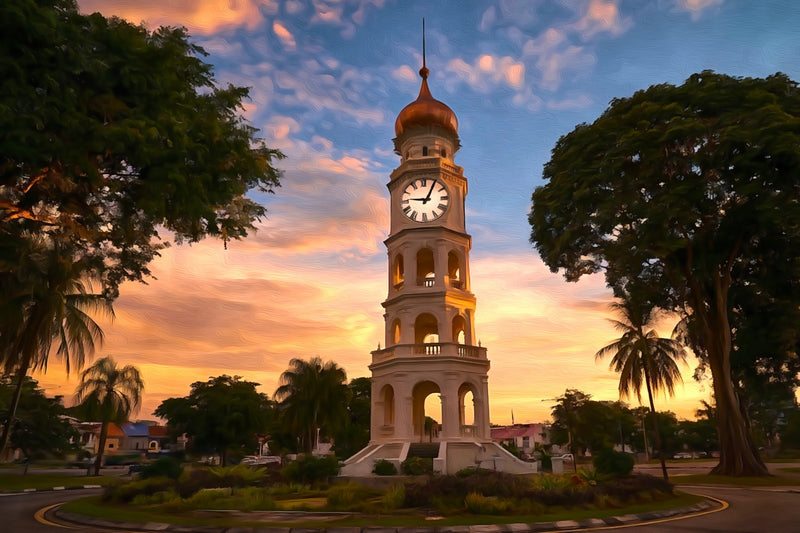 Penang Clock Tower Georgetown, Penang Georgetown canvas