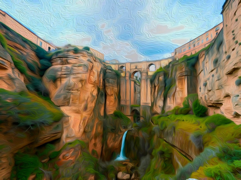 Puente Nuevo Bridge Gorge, Ronda canvas