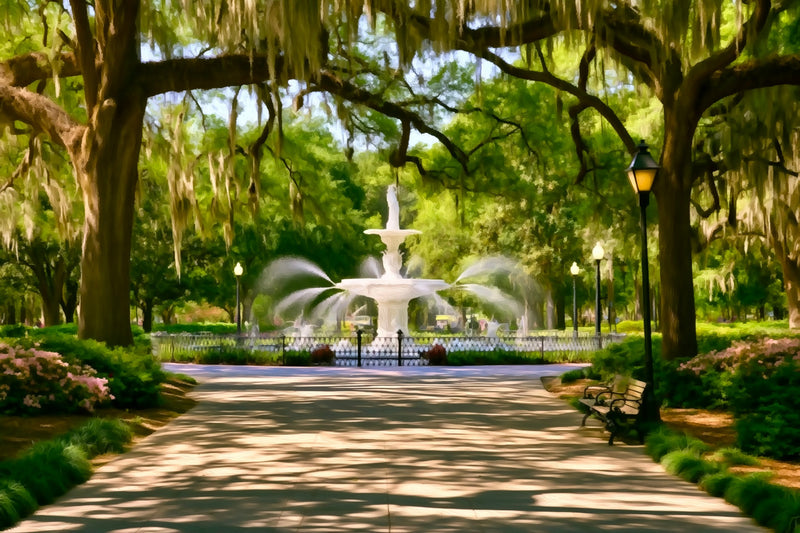 Forsyth Park Fountain Savannah, Savannah canvas