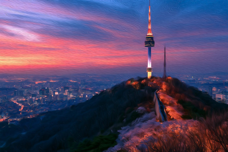 Namsan Hill Tower Seoul, Seoul canvas