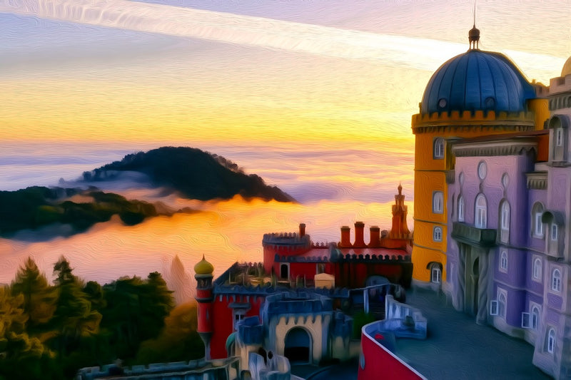 Pena Palace Sintra Portugal, Sintra canvas