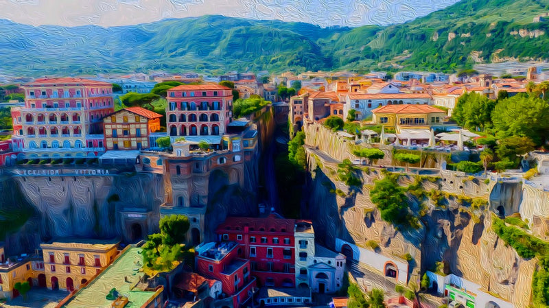 Valle Dei Mulini Ravine, Sorrento canvas