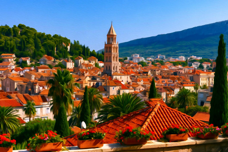 Split Cathedral Bell Tower, Split canvas