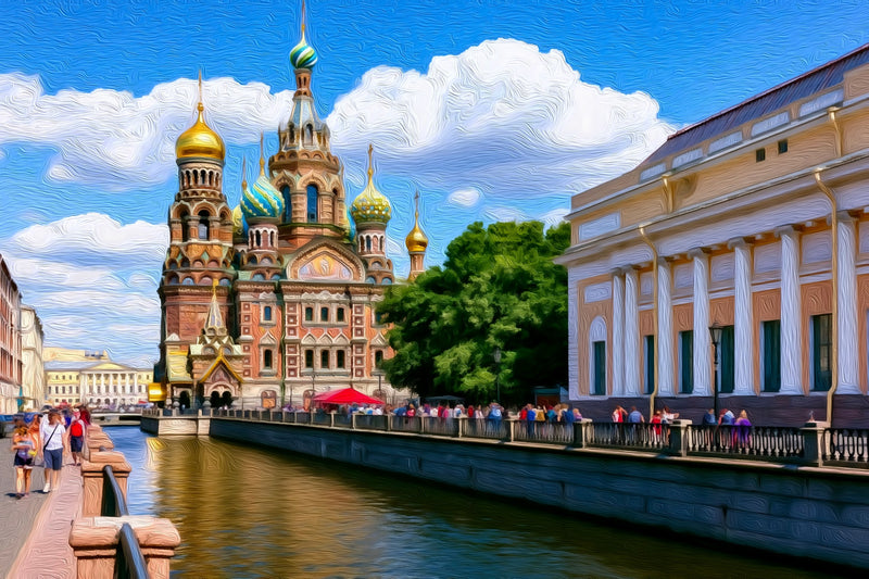 Church of the Savior on Spilled Blood, Saint Petersburg canvas