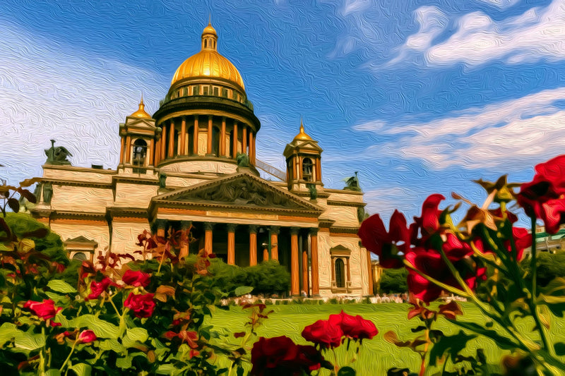 Saint Isaacs Cathedral, Saint Petersburg canvas