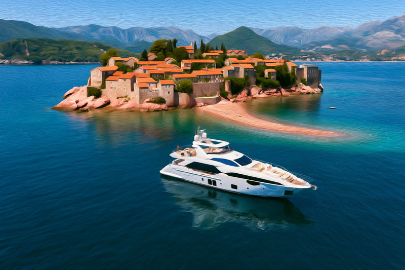Sveti Stefan Island Village, Sveti Stefan canvas
