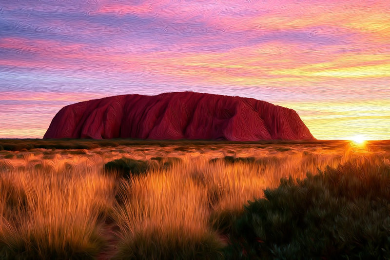 Uluru Ayers Rock Outback, Uluru canvas