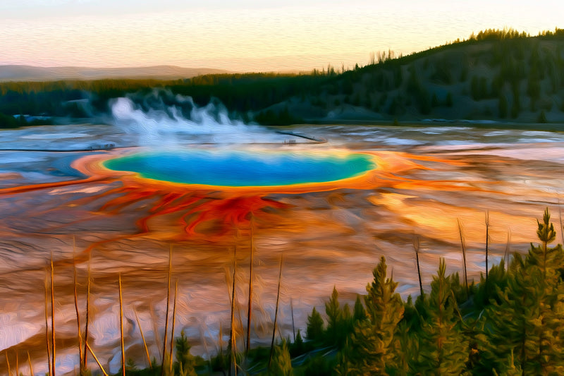 Grand Prismatic Spring Yellowstone, Yellowstone National Park canvas