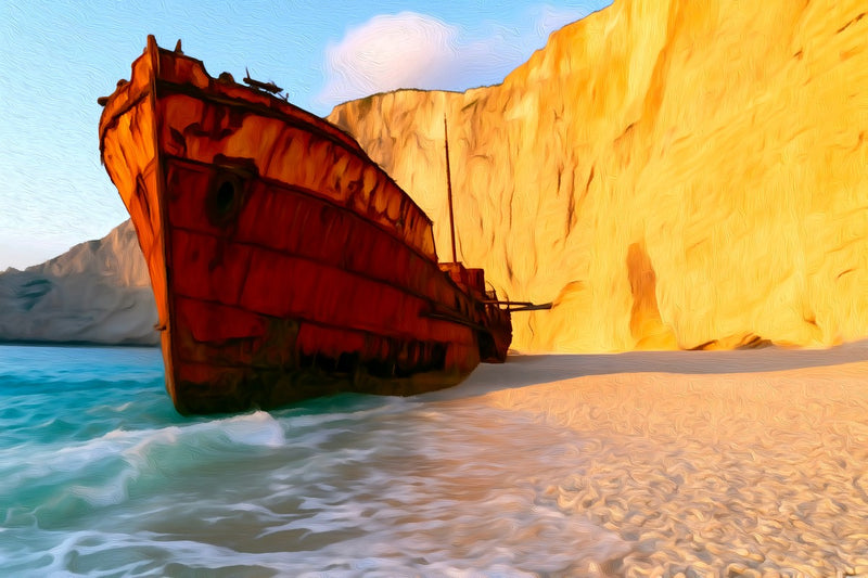 Navagio Shipwreck Beach, Zakynthos canvas