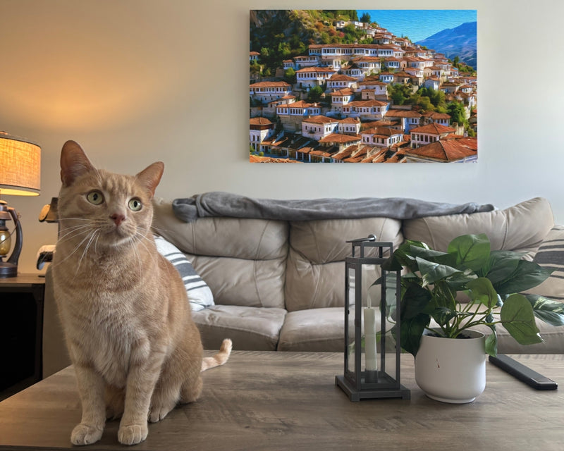 Berat, Albania | Berat Old Town Hillside | Original Series Gallery Canvas