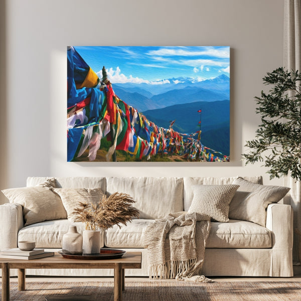 Bhutan Prayer Flags Ridge