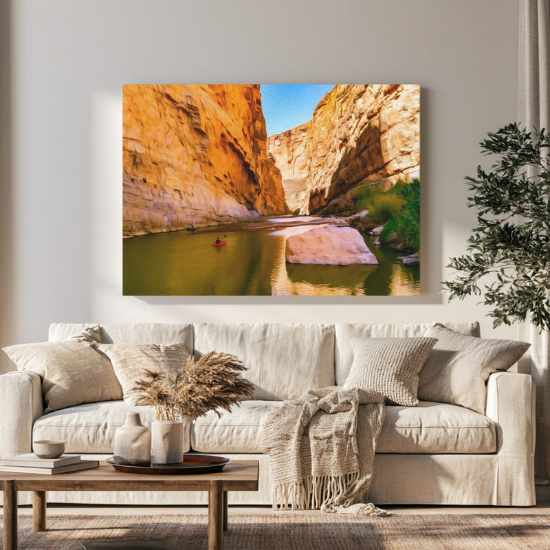 Santa Elena Canyon Rio Grande in a room — Big Bend National Park, Texas