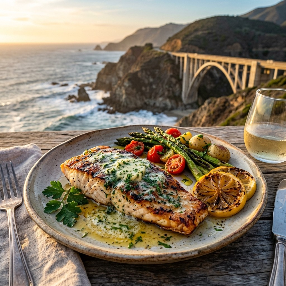 Local cuisine study in Big Sur, California