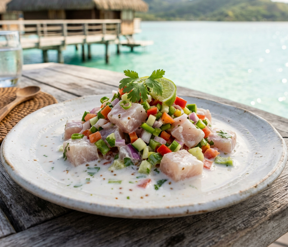 Local cuisine study in Bora Bora, French Polynesia