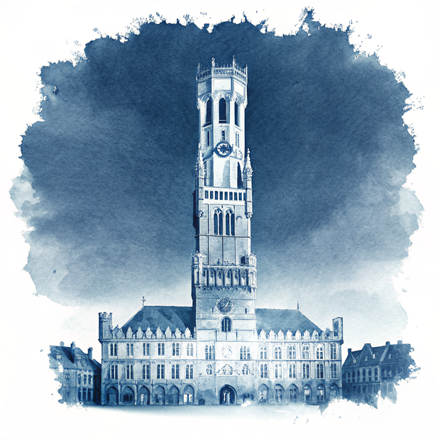 Bruges watercolor