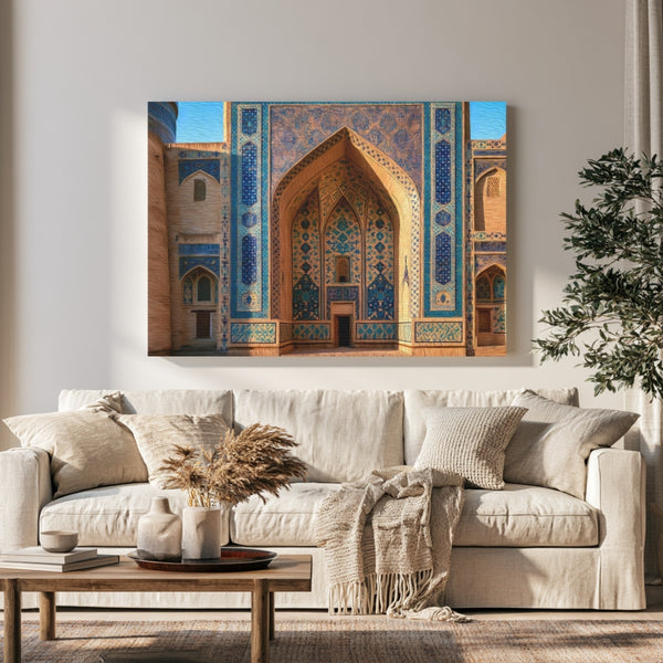 Bukhara, Uzbekistan | Kalon Mosque Inner Courtyard | Original Series Gallery Canvas