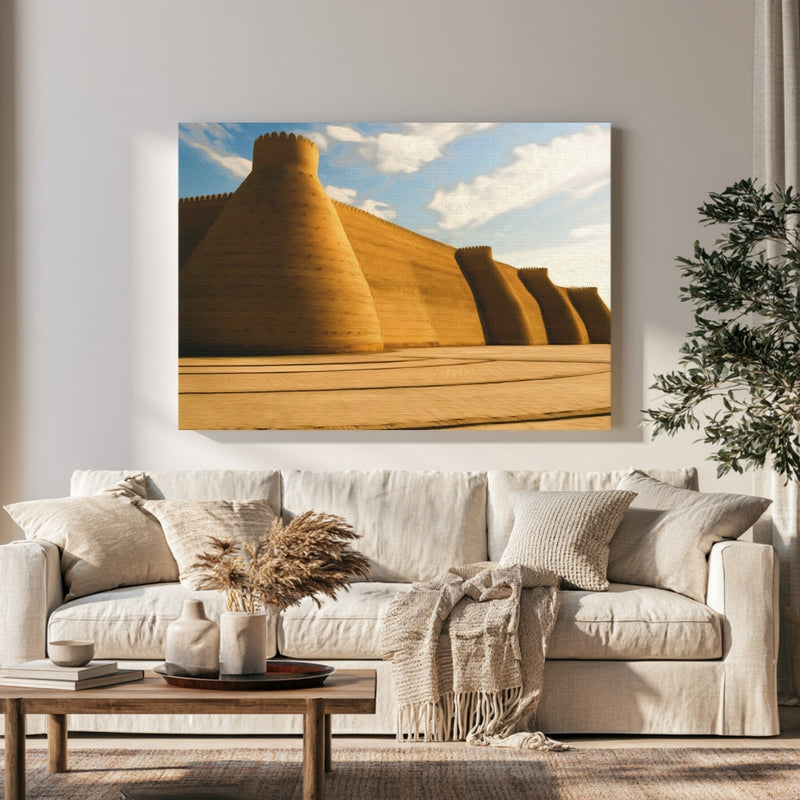 Ark Fortress Walls Bukhara in a room — Bukhara, Uzbekistan