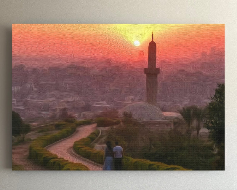 Cairo, Egypt | Cairo Mosque Minaret Sunset | Original Series Gallery Canvas