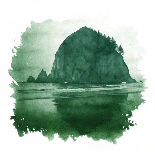 Cannon Beach watercolor