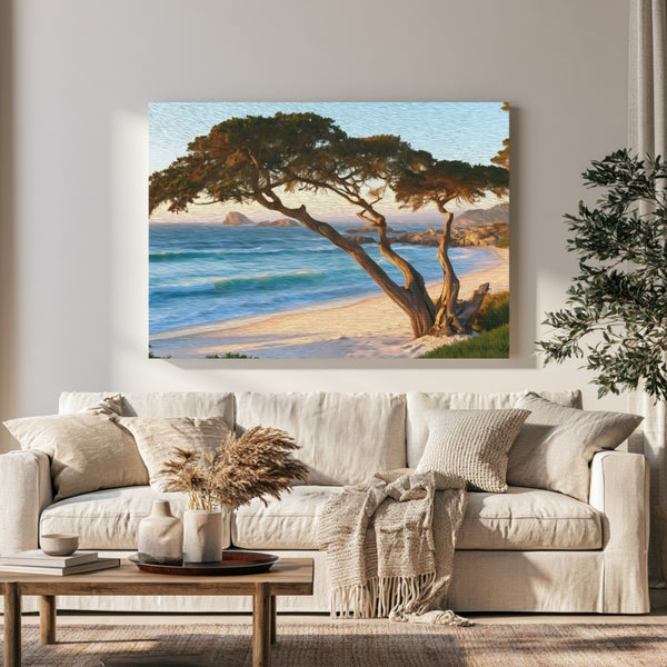 Carmel by the Sea, California | Carmel Beach Monterey Cypress | Original Series Gallery Canvas