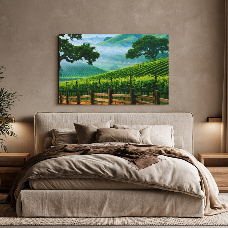 Carmel Valley, California | Vineyard Hills Rolling Green | Original Series Gallery Canvas