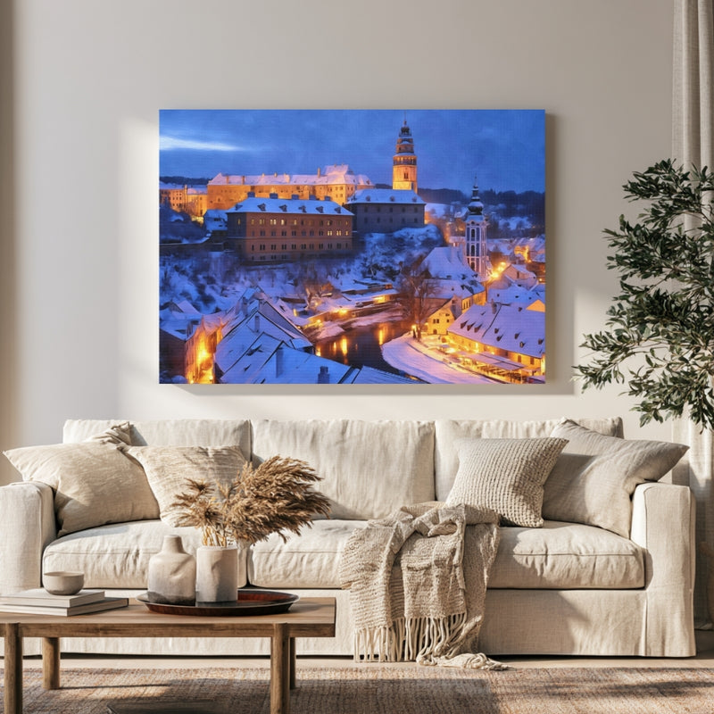 Cesky Krumlov Castle Winter in a room — Cesky Krumlov, Czech Republic